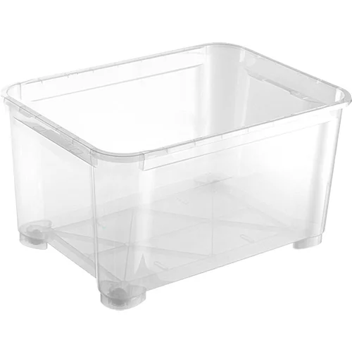 REGALUX prozirna kutija za skladištenje XXL (D x Š x V: 79 x 57,7 x 44 cm, 145 l, S kotačićima)
