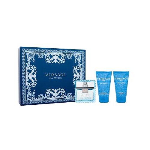 Versace Man Eau Fraiche darovni set toaletna voda 50 ml + gel za tuširanje 50 ml + balzam poslije brijanja 50 ml za muškarce Cijene