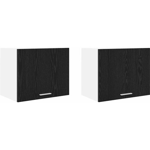  ormarić 2 pcs Crni hrast i bijela 50 x 31 x 40 cm Slike