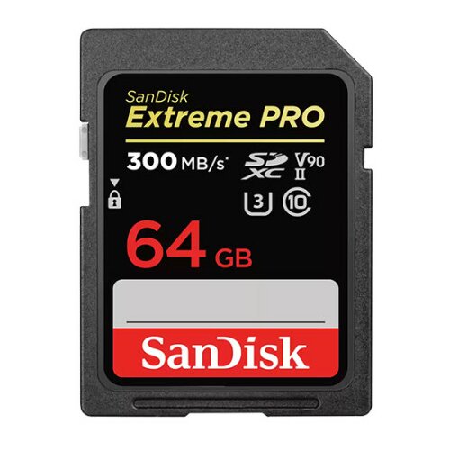 San Disk SDXC 64GB Extreme PRO UHS-II Slike