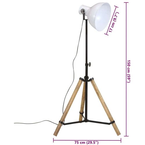  Svjetiljka 25 W bijela 75x75x90-150 cm E27 Slike