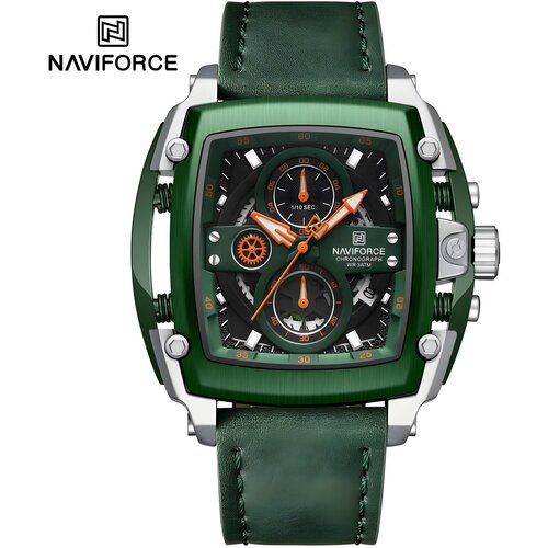 Sat NAVIFORCE TU-38628 - Zelena / Srebrna KP38628 Cene