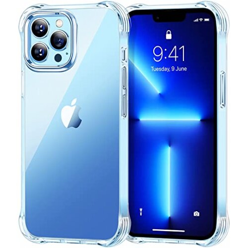Onasi silikonski ovitek antishock za iphone 14 pro - prozoren Slike