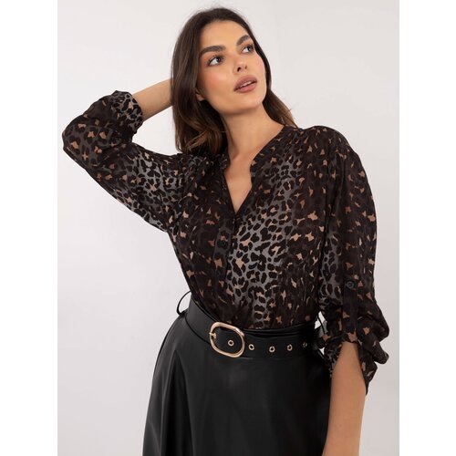 Och Bella Shirt-TW-KS-BI-7175a.25-dark gray Slike