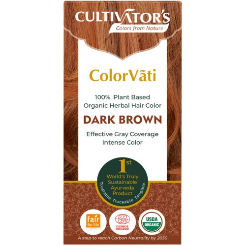 CULTIVATOR'S ColorV&atilde;ti organska biljna boja za kosu - 08 tamnosmeđa - 100 g Cijene