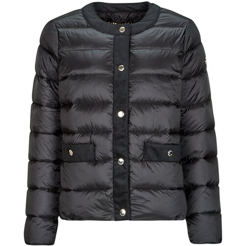 Michael Kors COLLARLESS PACKABLE JACKET W CORDUROY TRIM Crna Slike