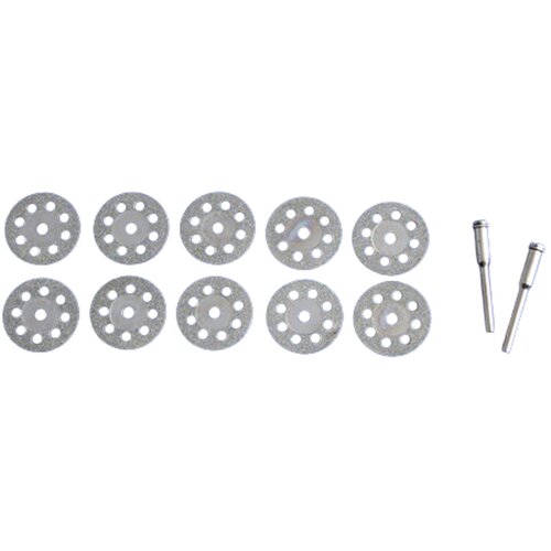 INF Set diamantnih rezalnih plošč 25 mm s trnom (10 diskov + 2 trna) 30 mm, (21534646) Cene