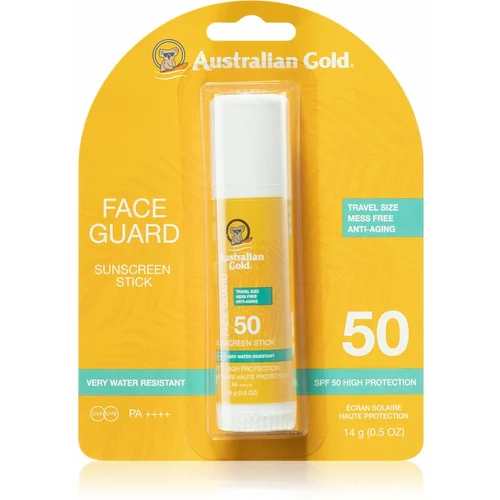 Australian Gold Face Guard lokalna njega protiv sunčevog zračenja u sticku SPF 50 15 ml