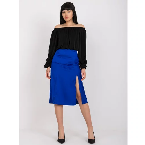 Fashion Hunters High-waisted cobalt pencil skirt RUE PARIS