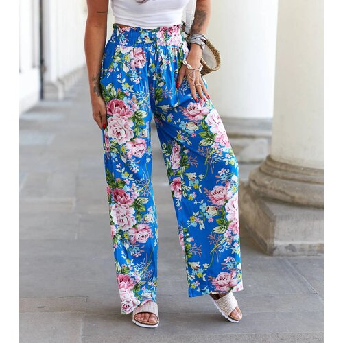Gemre Blue wide floral pants Cosimo Cijene
