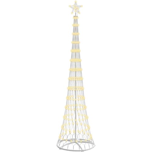 vidaXL LED božično drevesce Toplo bela 70 x 70 x 250 cm Kovina, (5000068160) Cene
