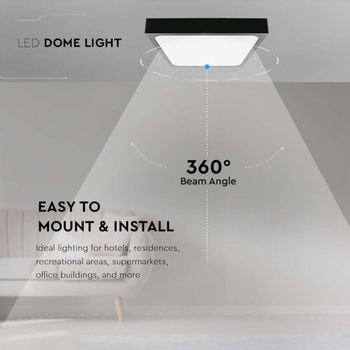  LED plafonsko svetlo za kupatilo LED/30W/230V 3000K IP44 crna Slike
