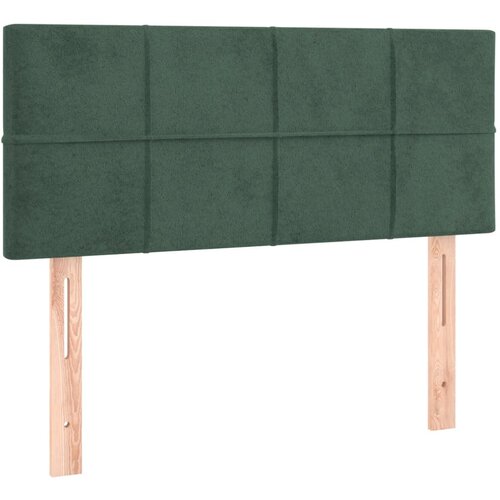 Maison Chic posteljno vzglavje - vzglavna omarica - nočna omarica temno zeleno 90x5x78/88 cm žamet, (21707445) Slike