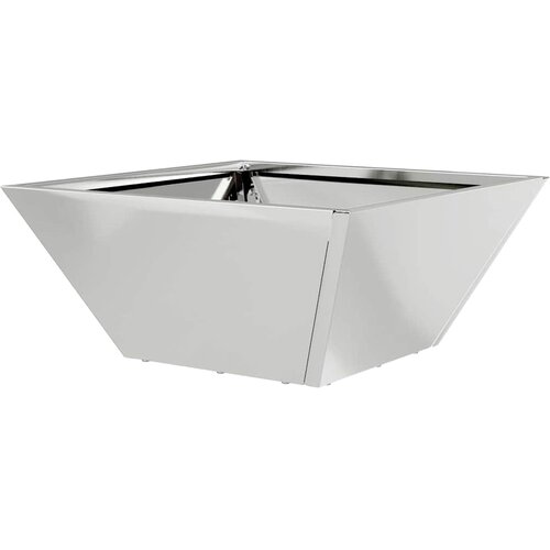  Vrtna saksija Srebrno 35 x 35 x 15 cm Cinkani čelik Slike