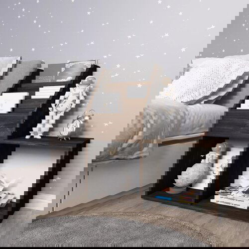VidaXL Stalak za dječje časopise boja hrasta 71x30x78,5 cm od iverice Slike
