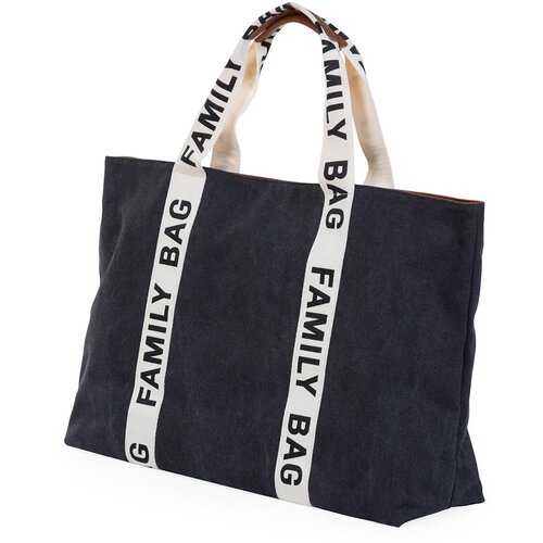 Childhome Family Bag Canvas Black potovalna torba 55 x 40 x 18 cm 1 kos Slike