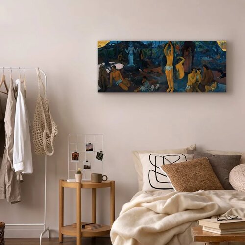  Slika - Paul Gauguin &amp;ndash; Where Do We Come From? What Are We? Where Are We Going? 100x40 Na talijanskom platnu Slike