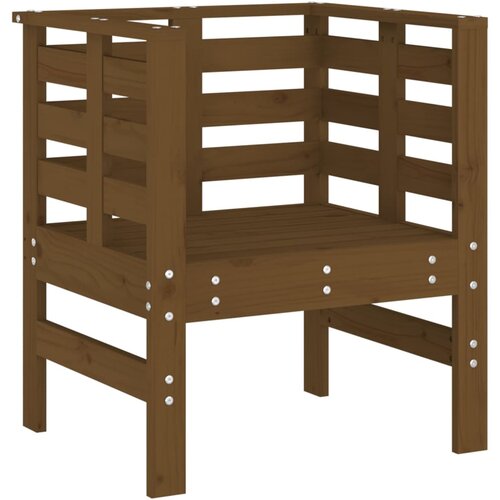  Vrtne stolice 2 kom boja meda 61,5x53x71 cm od masivne borovine Slike