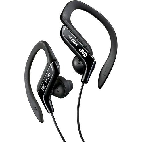 JVC žične slu&scaron;alke HA-EB75-BN-U Ear Clip Sports Headphones - Splash Protection IPX2, Black Cene