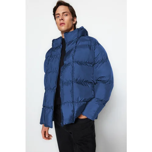 Trendyol Indigo Oversize Windproof Down Winter Jacket