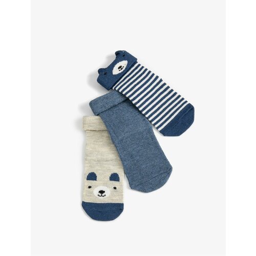 Koton 3-Piece Teddy Bear Patterned Socks Set Slike