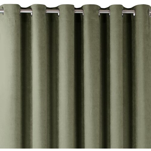  Curtain MILANA color olive style classic silver silver metal eyelets chenille 140x300 HOMEDE Cijene