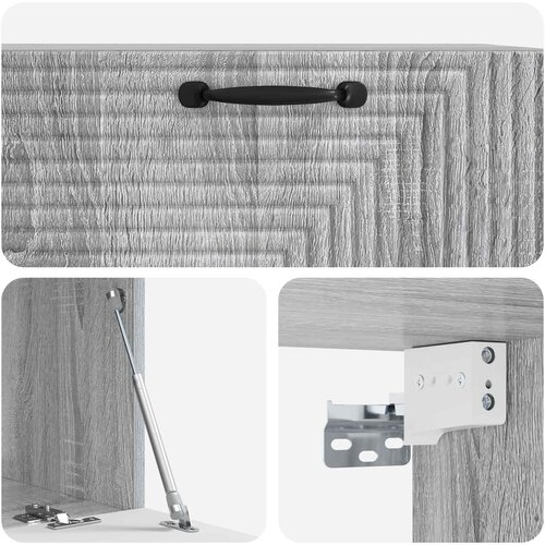  ormar za zid Siva sonoma 78,5 x 41 x 30 cm Konstruirano drvo Slike