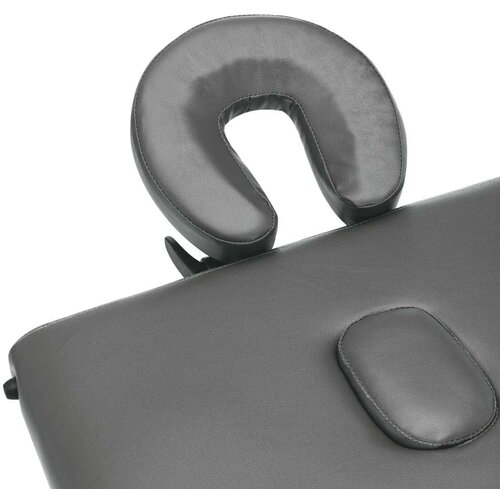 VidaXL Masažna miza s 3 conami aluminijast okvir antracit 186x68 cm Slike