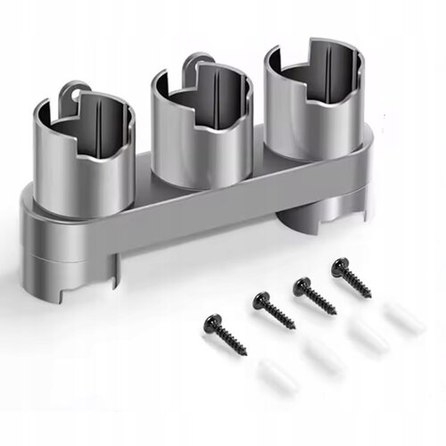 Rosfix Nadomestni Del Za Sesalnik Dyson V7&amp;ndash;V15 Stenski Nosilec Za Pribor &amp;ndash; Organizator 3 Gnezda | Plastika, 17&amp;times;8 cm, Vijaki Vključeni, (5000356661) Slike