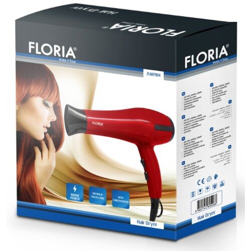 Floria Fen za kosu, 2000 W , crveni - ZLN8984 Cene