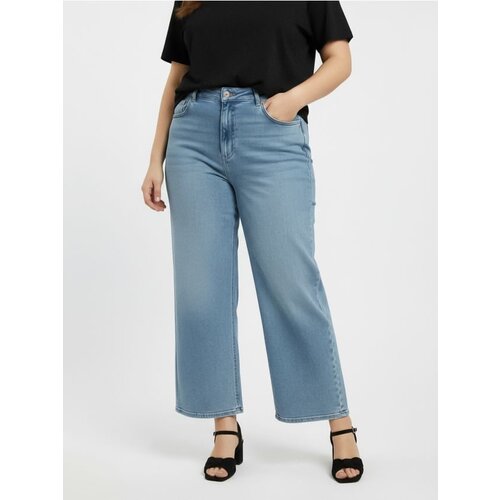 Sinsay Wide leg traperice s ispranim efektom plus size Slike