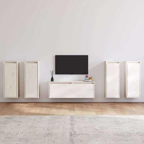 TV omarica 5 kosov bela trdna borovina, (20730115) Slike