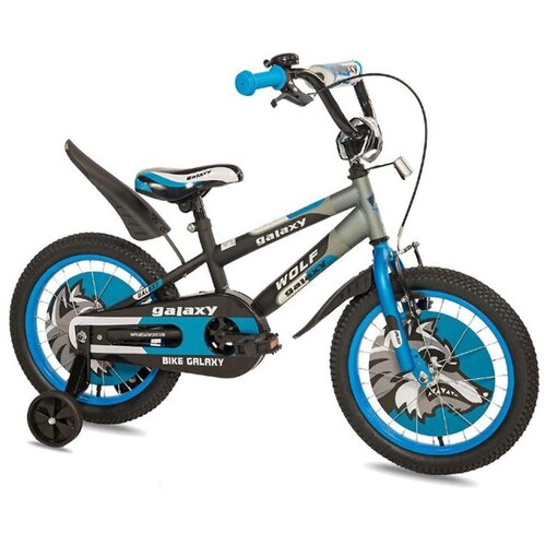 Galaxy Bicikli WOLF 16" crna/siva/plava Cene