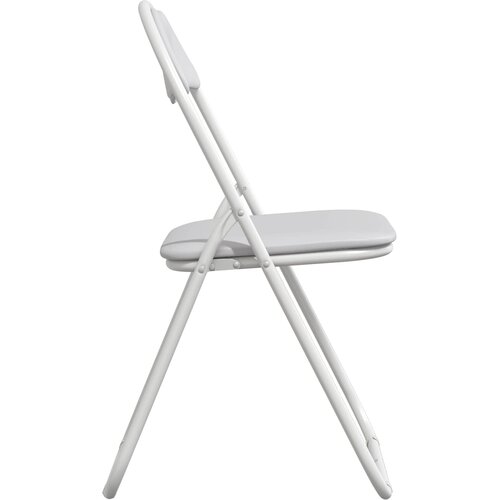  Sklopiva stolica 8 pcs Bijeli 48 x 43,5 x 81 cm Lažna koža Slike