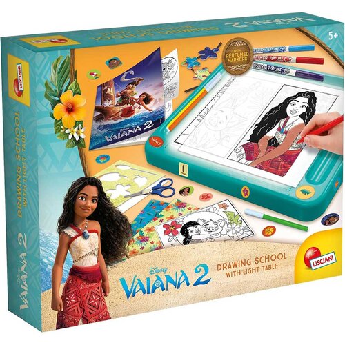 Lisciani Giochi Komplet &amp;scaron;ole risanja Vaiana 2 z osvetljeno risalno tablo - Lisciani Slike