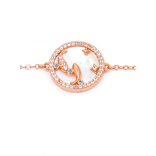 Fenzy zapestnica z obeskom, ribi, rose gold Slike