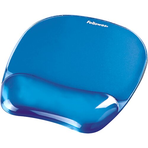 Fellowes Crystal Gel podloga za mi&amp;scaron;ko/počivalo za zapestje, modra Slike