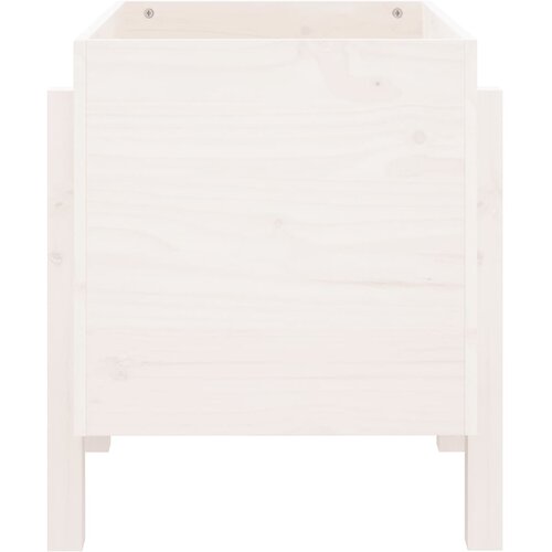  Vrtna sadilica bijela 62 x 50 x 57 cm od masivne borovine Slike