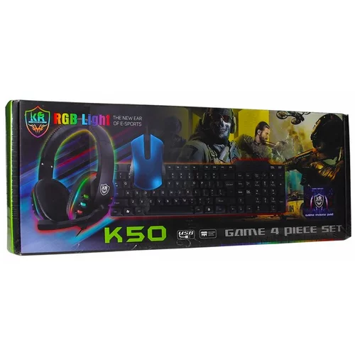  KR K50 Gaming Bundle 4 in 1 RGB Box green