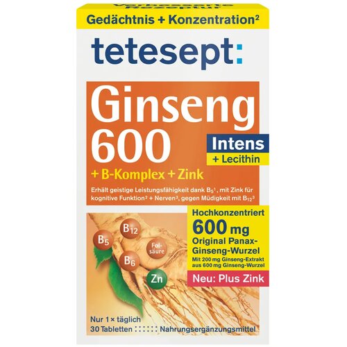 TETESEPT Ginseng 600 Intens - 30 tabl. Slike