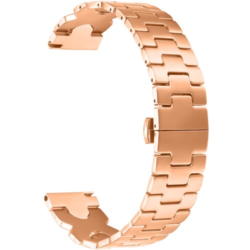 INF 22 mm pa&scaron;ček iz nerjavečega jekla z zaponko metuljček za Samsung Galaxy Watch, serija Huawei PinkGold, (22075710) Cene