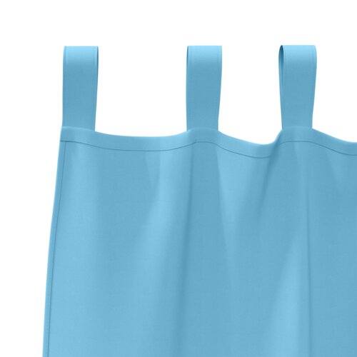  Zavjese 2 pcs Svijetlo plava 260 x 140 cm Poliester Slike
