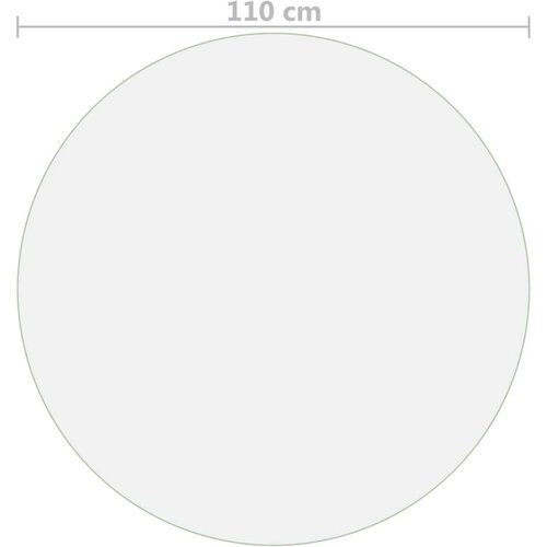 vidaXL zaščita za mizo prozorna Ø 110 cm 2 mm PVC Cene