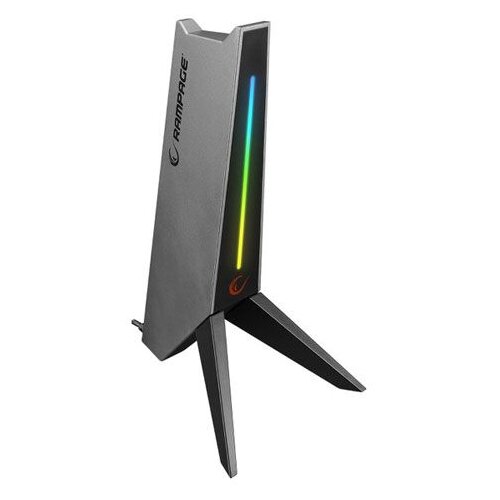 Rampage Postolje za slu&scaron;alice RM-H20 RGB 2xUSB sivo Cene