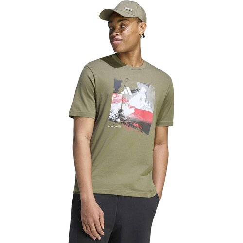 Adidas Mu&amp;scaron;ka majica M Mos Outdoor T, KC7098, Maslinasta Slike