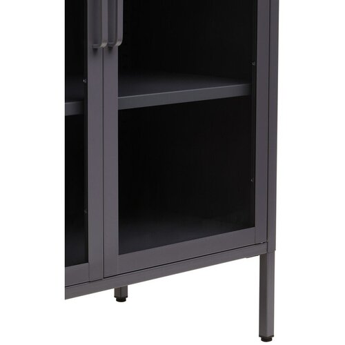 Premier Housewares Siva jeklena vitrina 80x102x40 cm Acier &amp;ndash; Slike