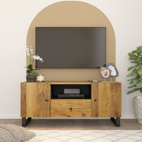 vidaXL TV omarica 105x33,5x46 cm trden mangov les in inženirski les Cene