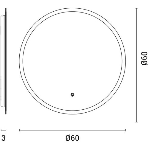  LED kupatilsko ogledalo sa pozadinskim osvetljenjem LED/15W/230V 4000K IP44 Slike