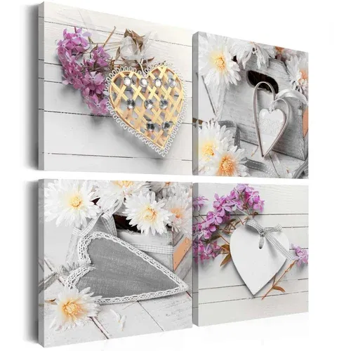  Slika - Hearts and flowers 60x60