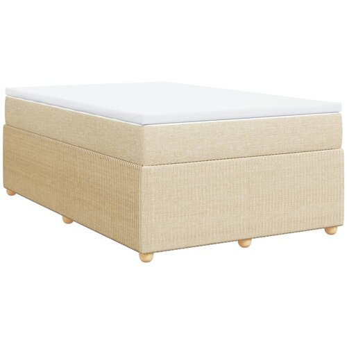 Maison Chic Box spring postelja - Vzmetna postelja z vzmetnico krem 120x190 cm blago SL18284, (21885258) Cene